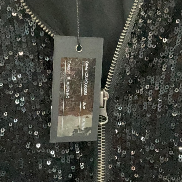 Cable & Gauge Shimmery Lightweight Bomber Jacket - Picture 14 of 14